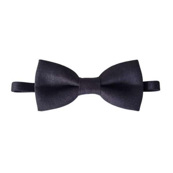 Black Linen Bow Tie NZ